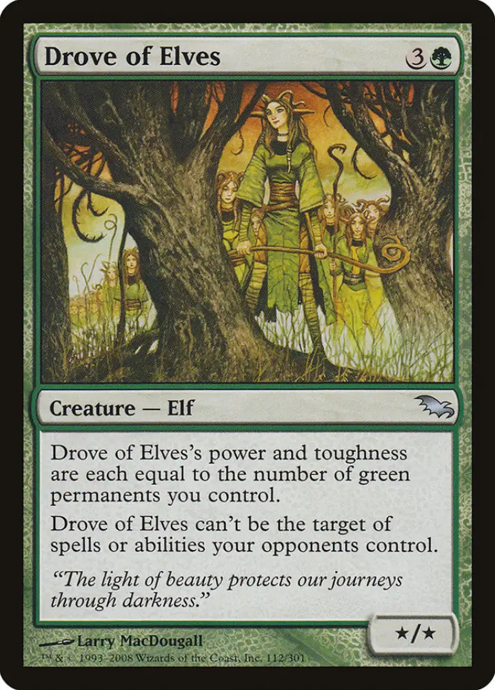 Drove of Elves [Shadowmoor] - MTG Single