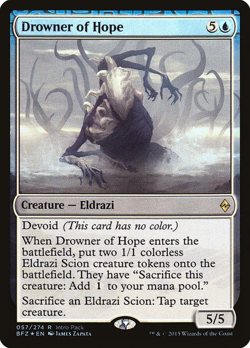 Drowner of Hope (Intro Pack) [Battle for Zendikar Promos] - MTG Single