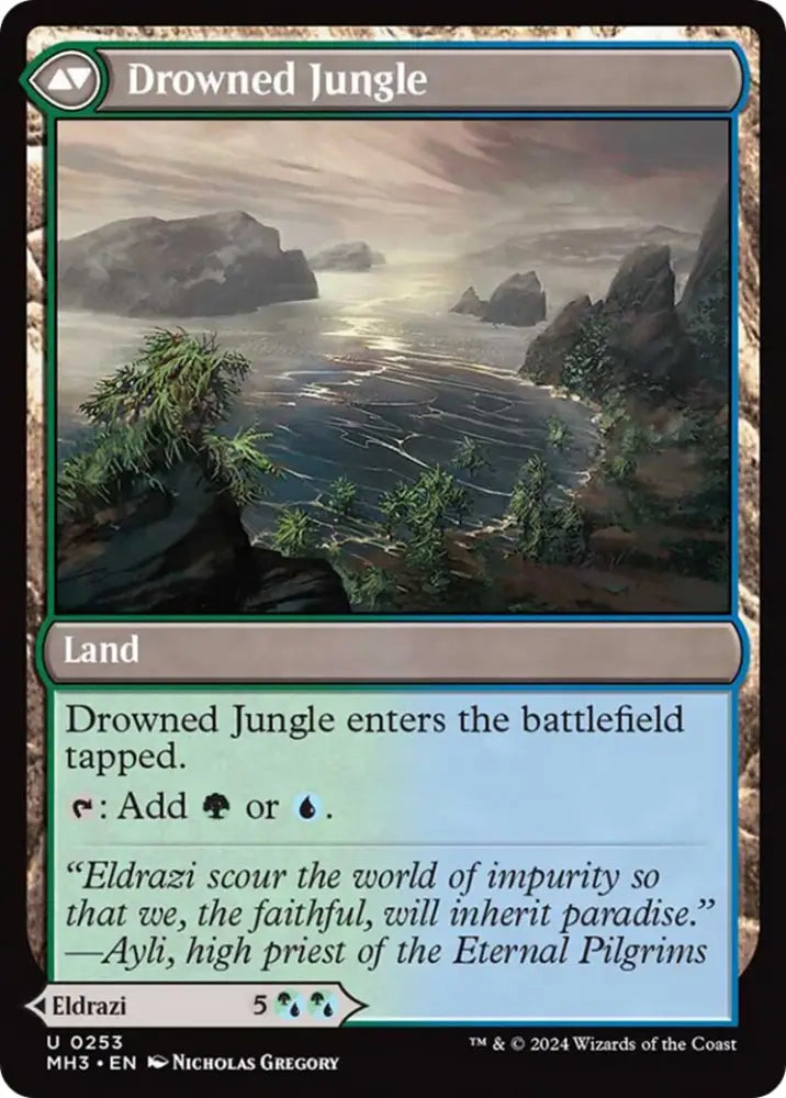 Drowner of Truth // Drowned Jungle [Modern Horizons 3] - MTG Single