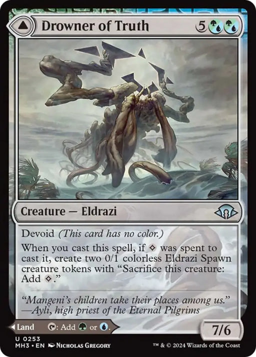 Drowner of Truth // Drowned Jungle [Modern Horizons 3] - MTG Single