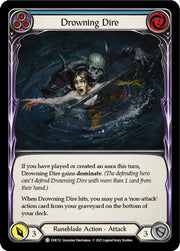 Drowning Dire (Blue) [Everfest] 1st Edition Normal - Flesh And Blood Single