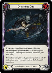 Drowning Dire (Yellow) [Everfest] 1st Edition Rainbow Foil - Flesh And Blood Single