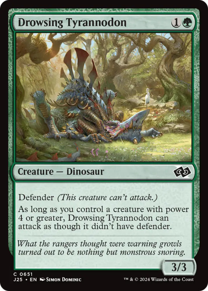 Drowsing Tyrannodon [Foundations Jumpstart] - MTG Single