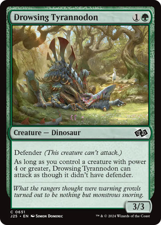 Drowsing Tyrannodon [Foundations Jumpstart] - MTG Single