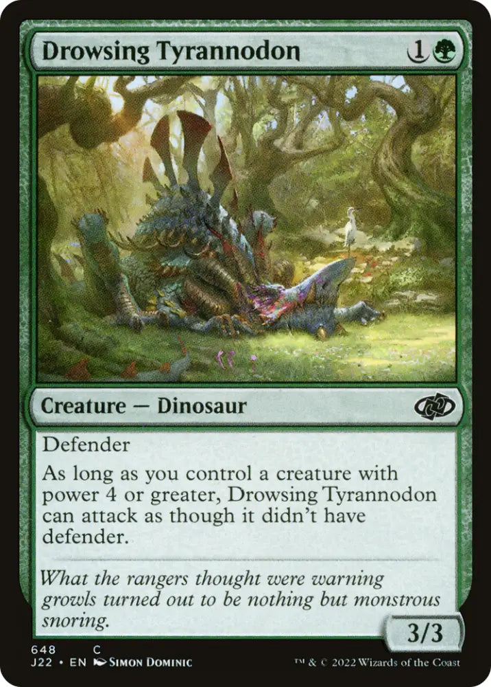 Drowsing Tyrannodon [Jumpstart 2022] - MTG Single