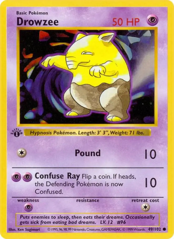 Drowzee (049/102) [Base Set Shadowless (1st Edition)]