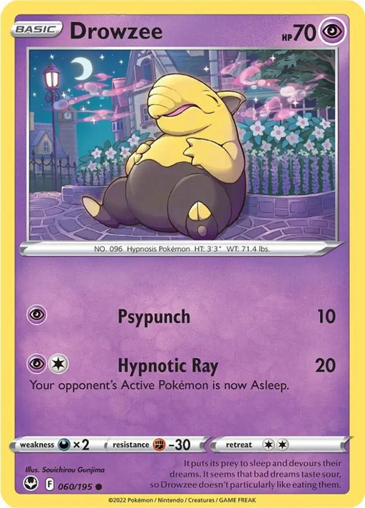 Drowzee (060/195) [Sword & Shield: Silver Tempest] - Pokemon Single