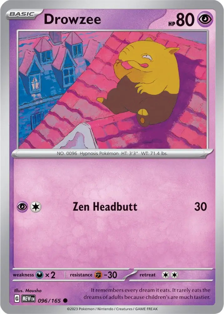 Drowzee (096/165) [Scarlet & Violet 151] - Pokemon Single