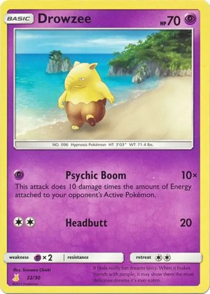 Drowzee (22/30) [Sun & Moon: Trainer Kit - Alolan Raichu] - Pokemon Single