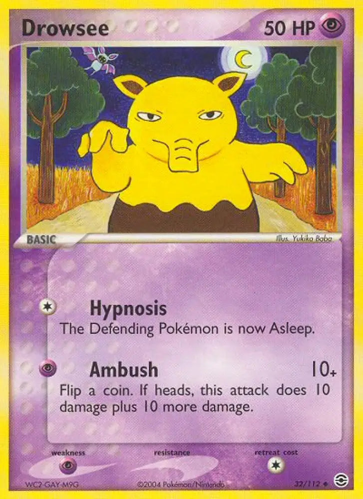 Drowzee (32/112) [EX: FireRed & LeafGreen] - Pokemon Single