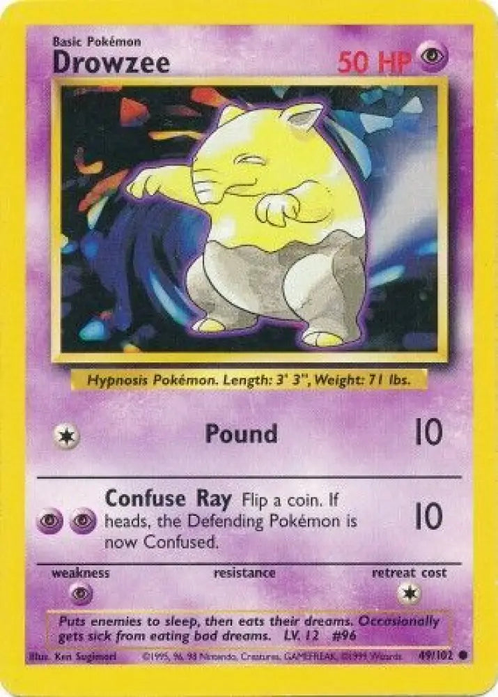 Drowzee (49/102) [Base Set Unlimited] - Pokemon Single