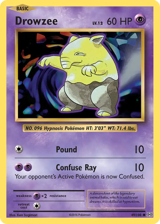 Drowzee (49/108) [XY: Evolutions] - Pokemon Single