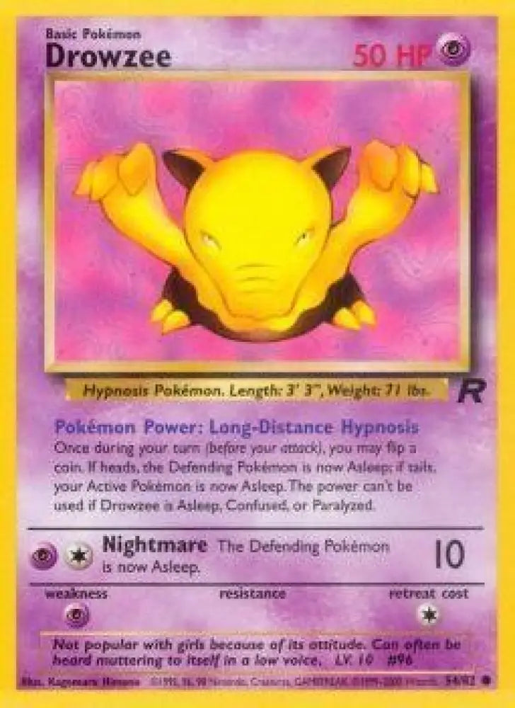 Drowzee (54/82) [Team Rocket Unlimited] - Pokemon Single