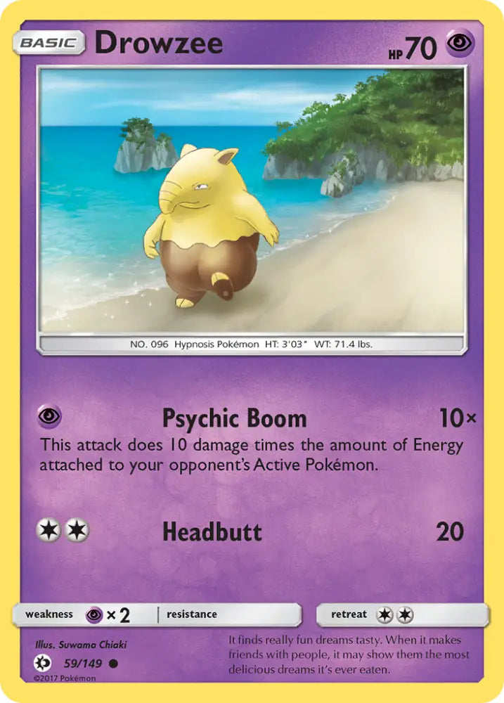 Drowzee (59/149) [Sun & Moon: Base Set] - Pokemon Single