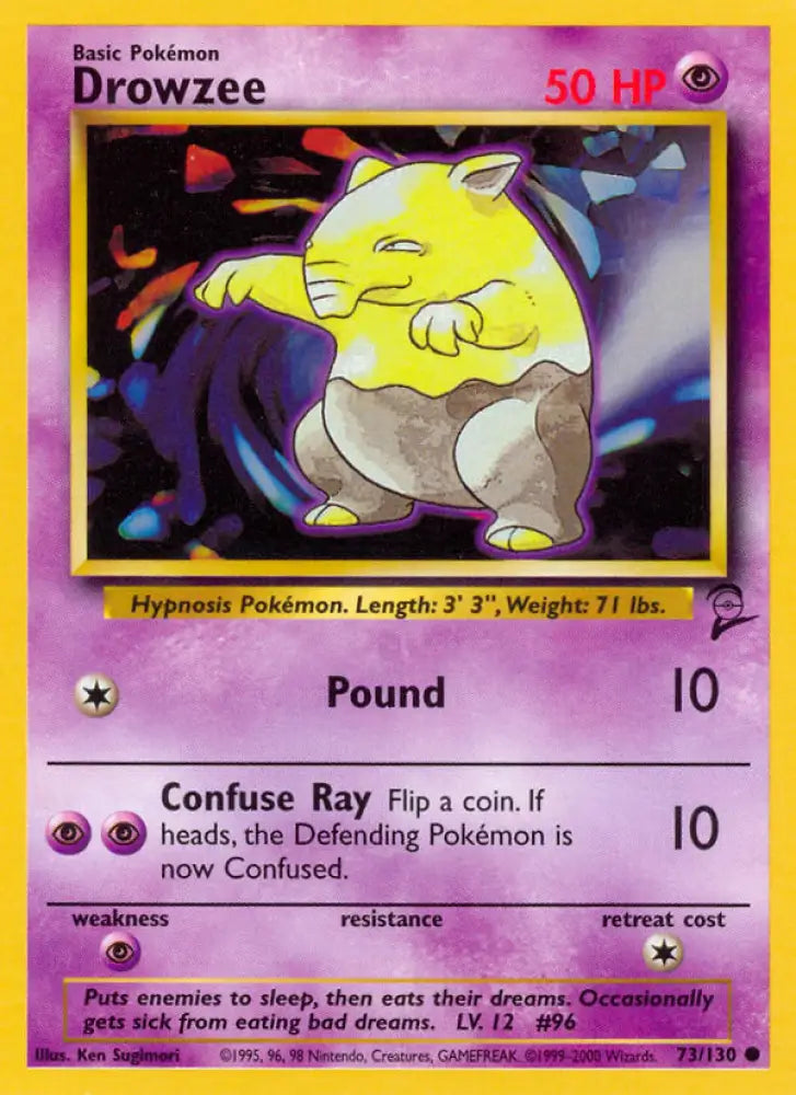 Drowzee (73/130) [Base Set 2] - Pokemon Single