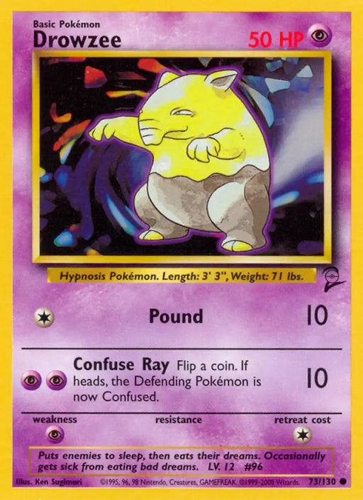 Drowzee (73/130) [Base Set 2] - Pokemon Single