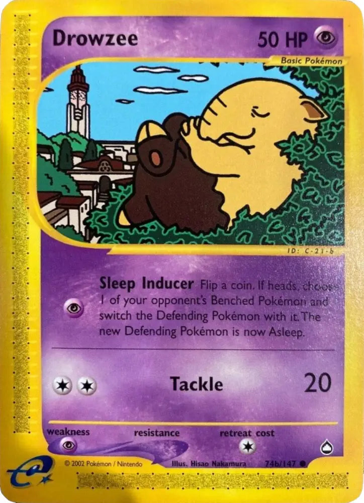 Drowzee (74b/147) [Aquapolis] - Pokemon Single
