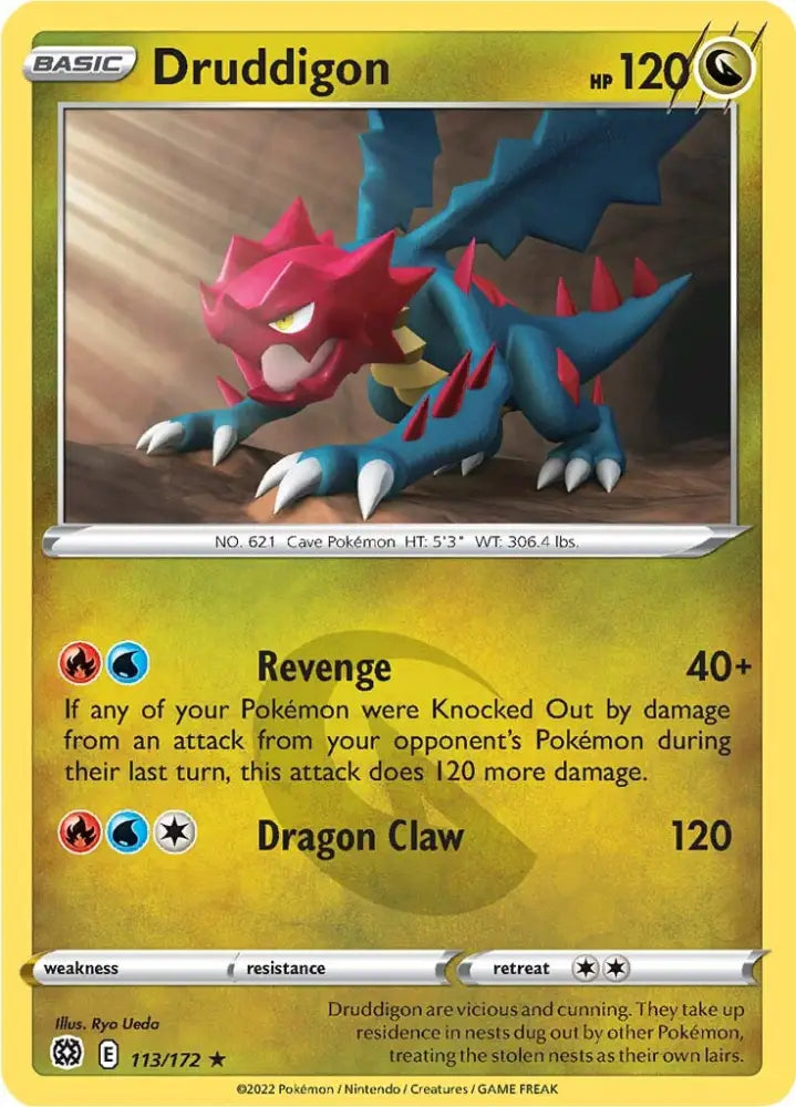 Druddigon (113/172) [Sword & Shield: Brilliant Stars] - Pokemon Single