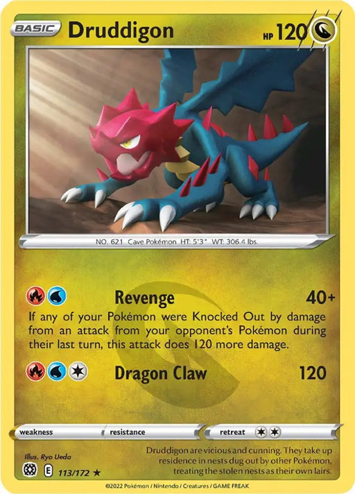 Druddigon (113/172) [Sword & Shield: Brilliant Stars] - Pokemon Single
