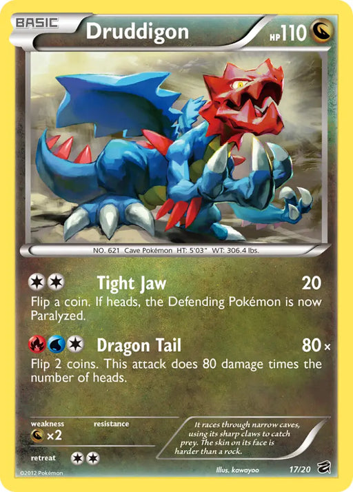 Druddigon (17/20) [Black & White: Dragon Vault] - Pokemon Single