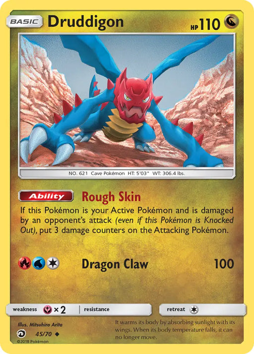 Druddigon (45/70) [Sun & Moon: Dragon Majesty] - Pokemon Single