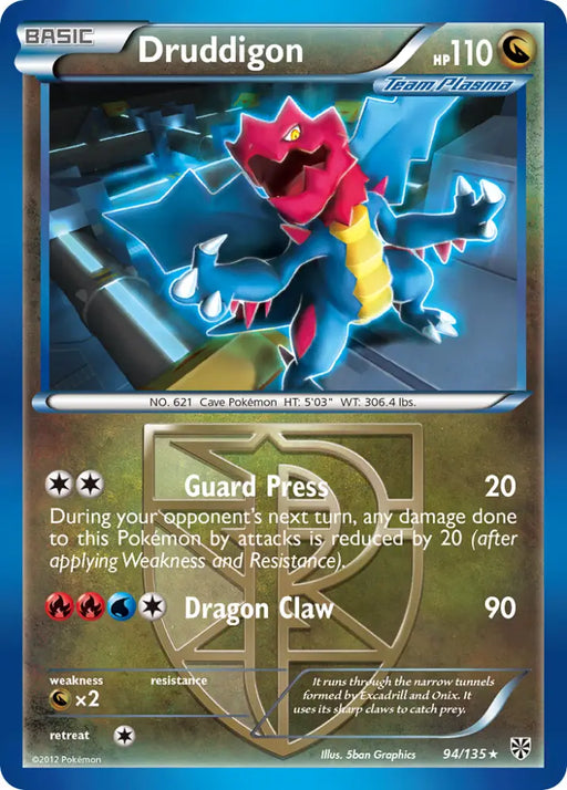 Druddigon (94/135) [Black & White: Plasma Storm] - Pokemon Single