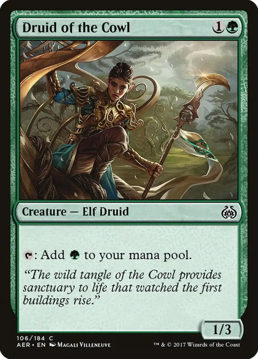 Druid of the Cowl [Aether Revolt] - MTG Single