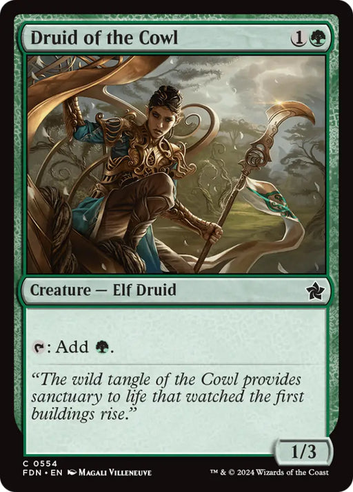 Druid of the Cowl [Foundations] - MTG Single