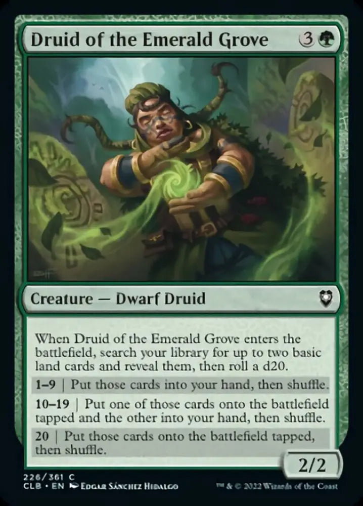 Druid of the Emerald Grove [Commander Legends: Battle for Baldur’s Gate] - MTG Single