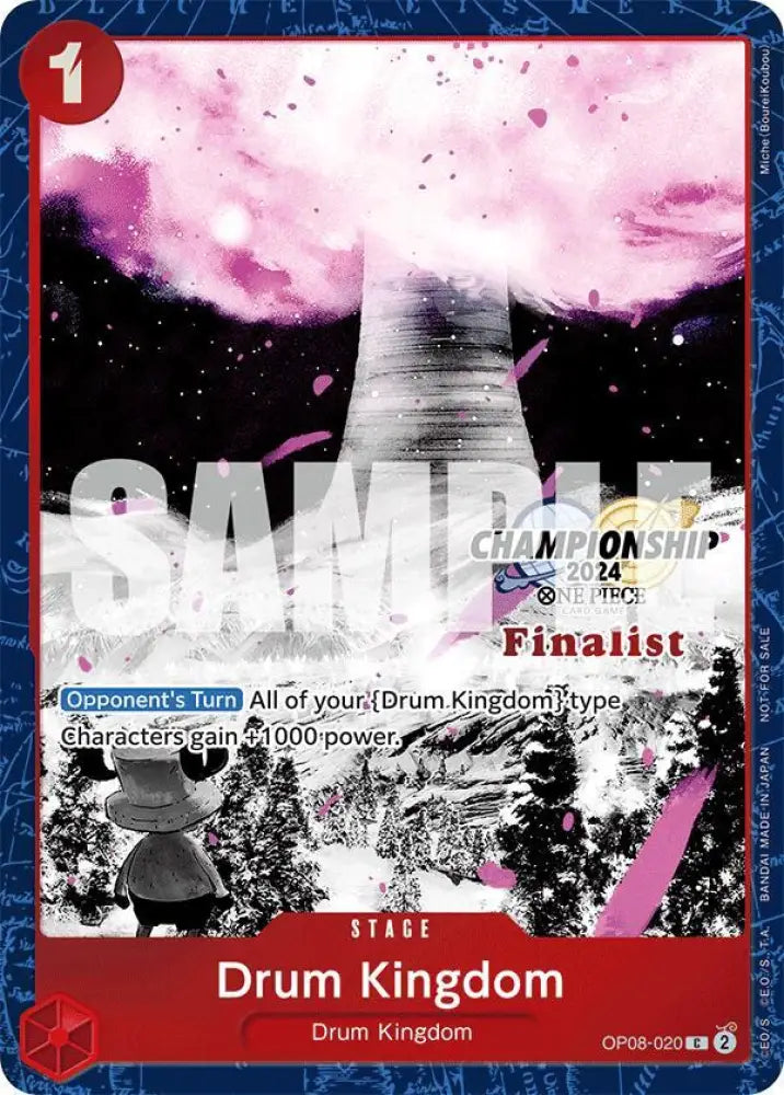 Drum Kingdom (Championship 2024 Finalist Card Set Vol. 2) (OP08-020) [One Piece Promotion Cards]