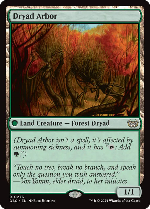 Dryad Arbor [Duskmourn: House of Horror Commander] - MTG Single