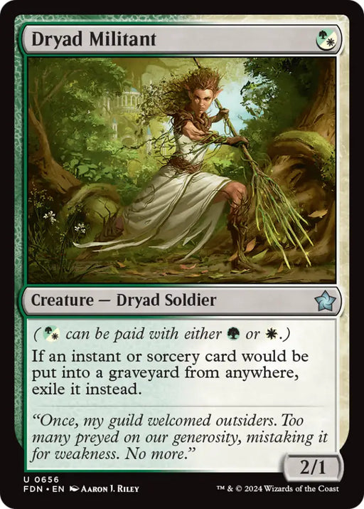 Dryad Militant [Foundations] - MTG Single