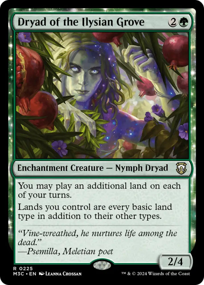 Dryad of the Ilysian Grove (Ripple Foil) [Modern Horizons 3 Commander] - MTG Single
