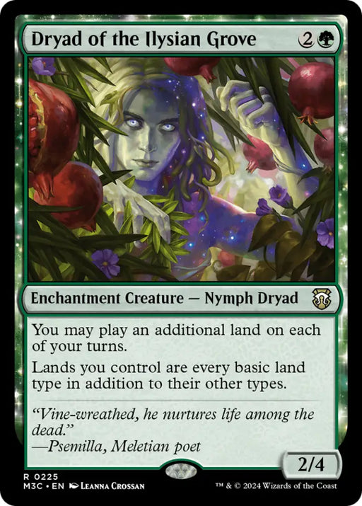 Dryad of the Ilysian Grove (Ripple Foil) [Modern Horizons 3 Commander] - MTG Single