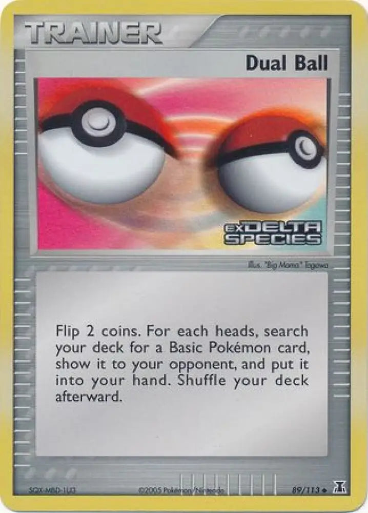 Dual Ball (89/113) (Stamped) [EX: Delta Species] - Pokemon Single