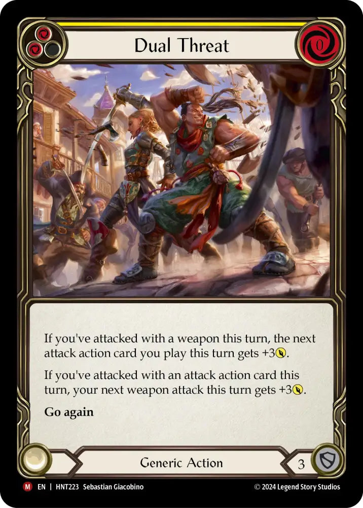 Dual Threat [The Hunted] Rainbow Foil - Flesh And Blood Single