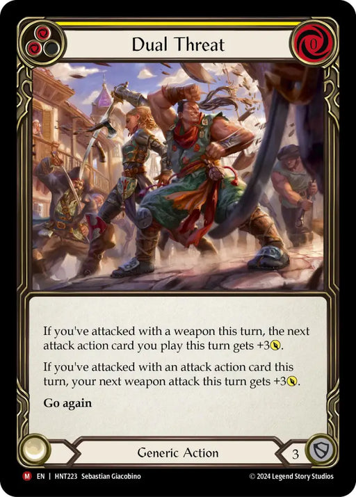 Dual Threat [The Hunted] Rainbow Foil - Flesh And Blood Single
