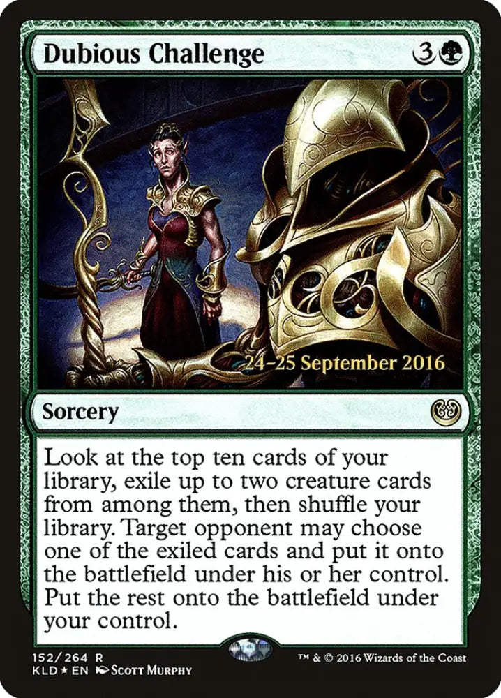 Dubious Challenge [Kaladesh Prerelease Promos] - MTG Single