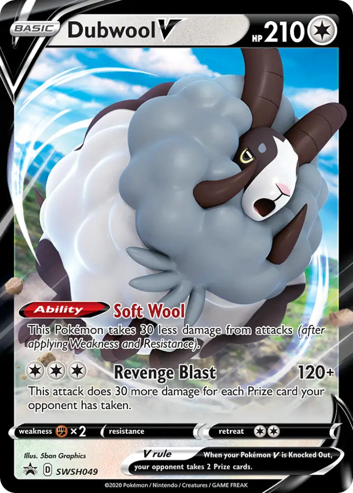 Dubwool V (SWSH049) [Sword & Shield: Black Star Promos] - Pokemon Single