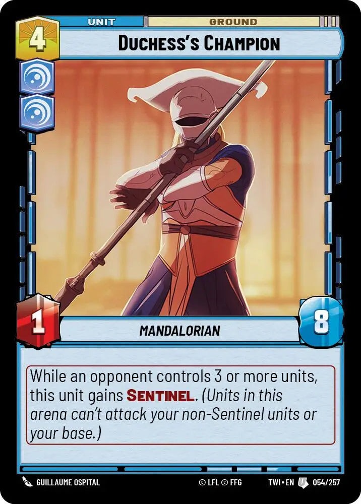 Duchess’s Champion (054/257) [Twilight of the Republic] - Star Wars: Unlimited Single