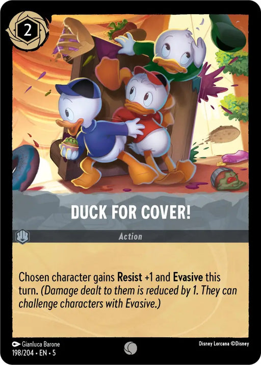 Duck for Cover! (198/204) [Shimmering Skies] - Lorcana Single