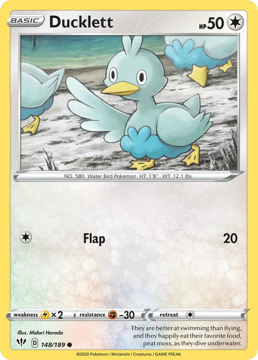 Ducklett (148/189) [Sword & Shield: Darkness Ablaze] - Pokemon Single