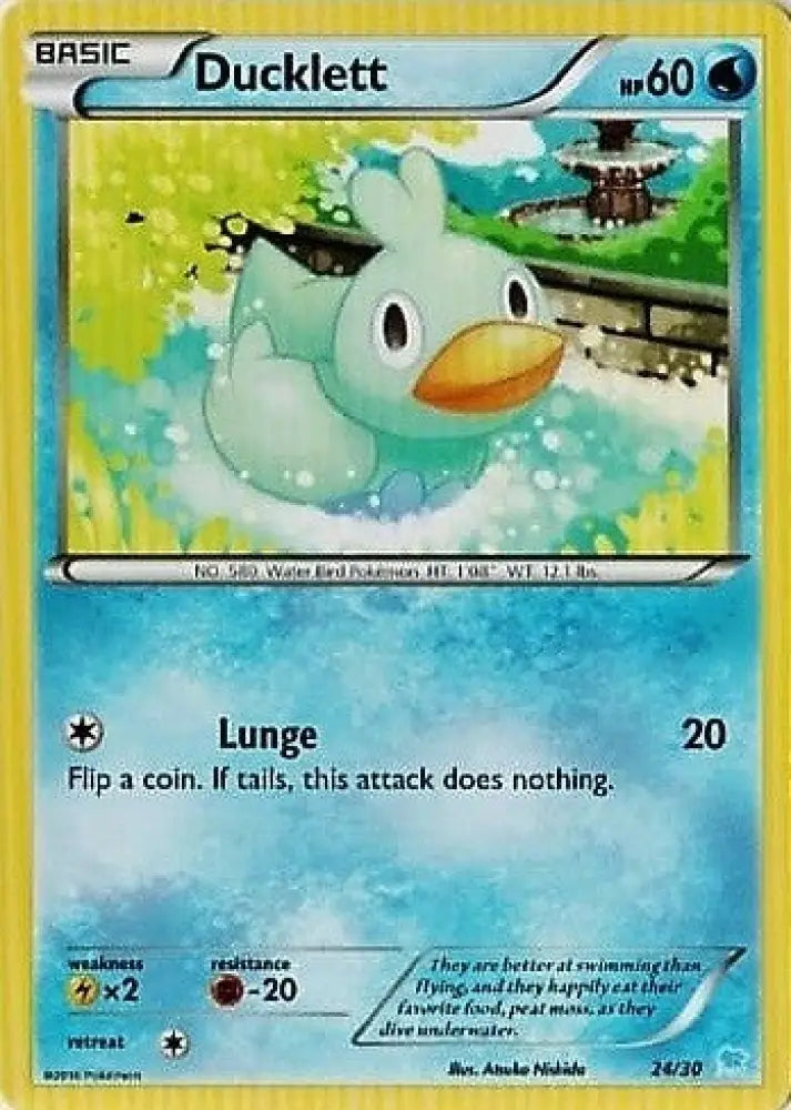 Ducklett (24/30) [XY: Trainer Kit 3 - Suicune] - Pokemon Single