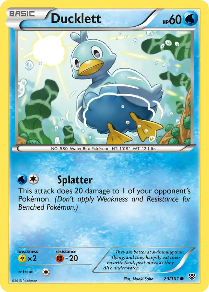 Ducklett (29/101) [Black & White: Plasma Blast] - Pokemon Single