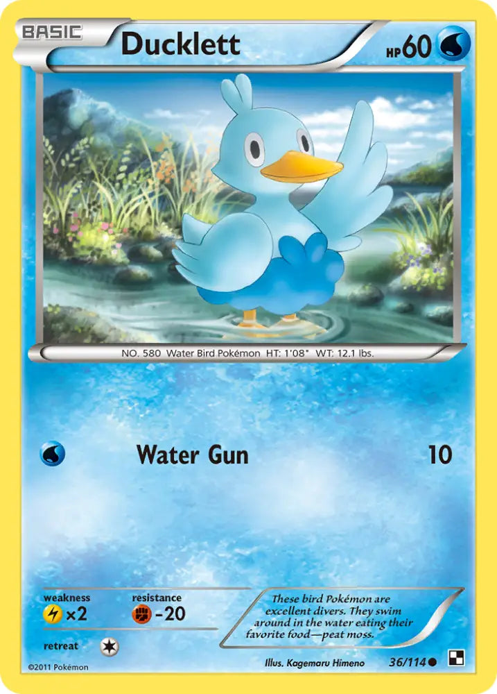 Ducklett (36/114) [Black & White: Base Set] - Pokemon Single