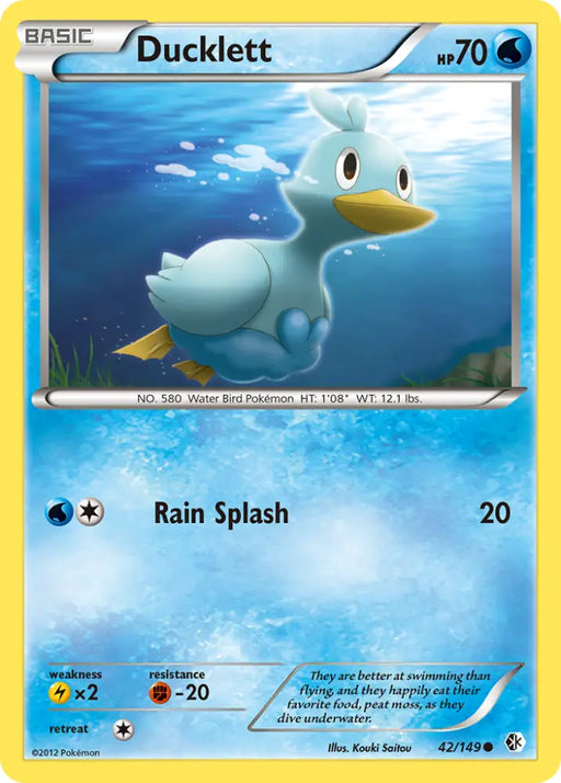 Ducklett (42/149) [Black & White: Boundaries Crossed] - Pokemon Single