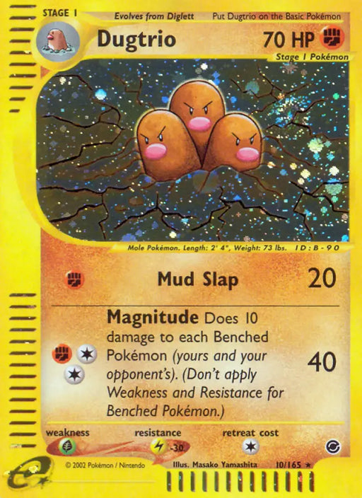 Dugtrio (10/165) [Expedition: Base Set] - Pokemon Single