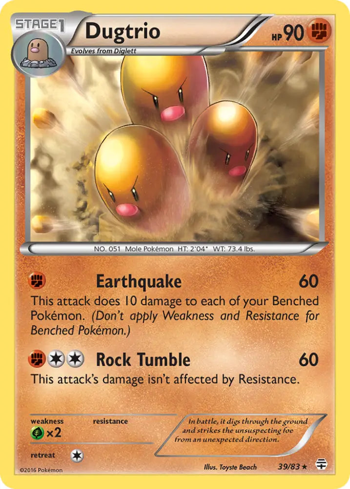 Dugtrio (39/83) [XY: Generations] - Pokemon Single