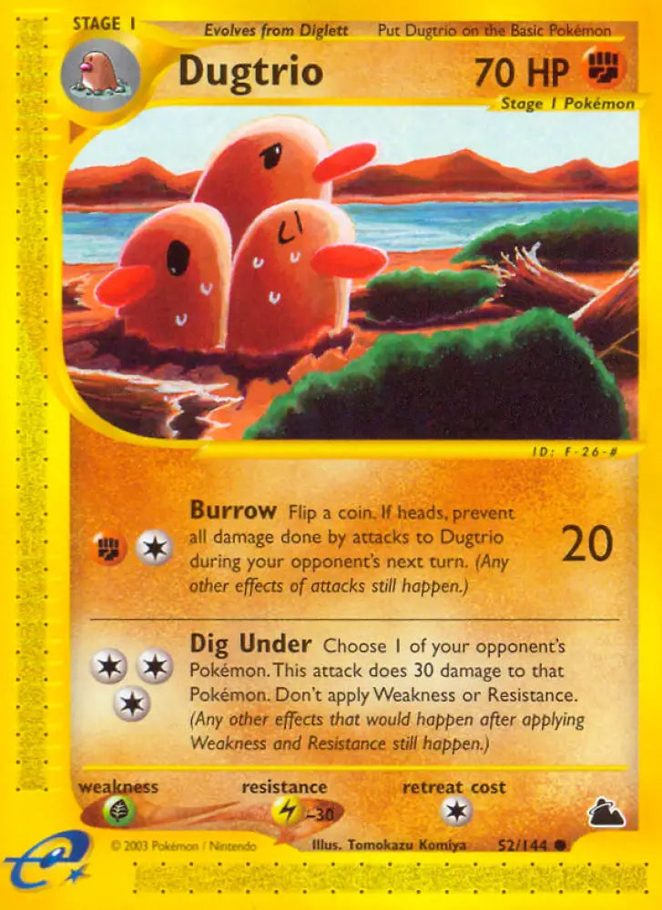 Dugtrio (52/144) [Skyridge] - Pokemon Single