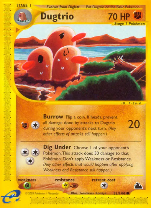 Dugtrio (52/144) [Skyridge] - Pokemon Single